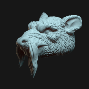 Rat old beard face