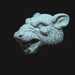 Rat yelling face