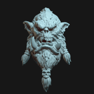 Thal’Grothu 3 pony tails beard OGRE SIZE