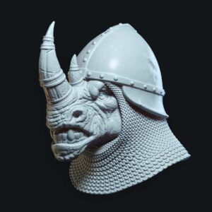 Rhino chainmailed helmet 1.0