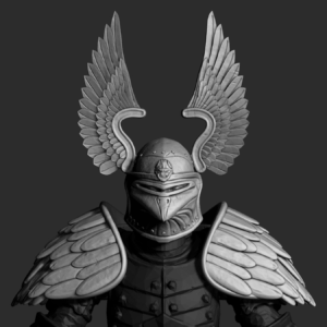 Gwawrddu (bird knight) armor set helm and pauldrons
