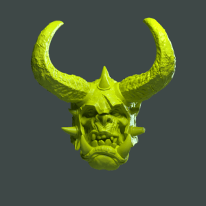 Thrumgash Orc 1.0 with big horns helmet