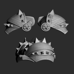 Digroen skinless pauldrons