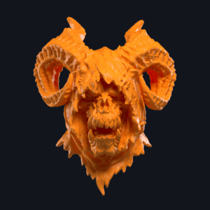 Demon hood basic with horns