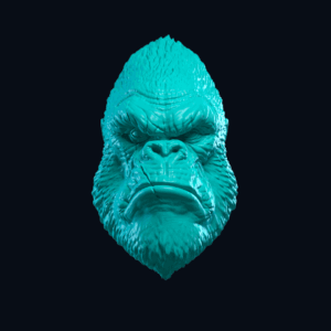 Gorilla closed mouth