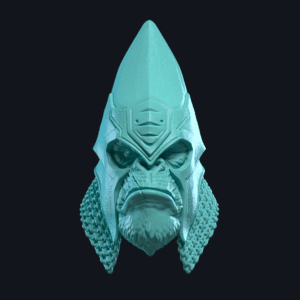 Gorilla helmet closed mouth