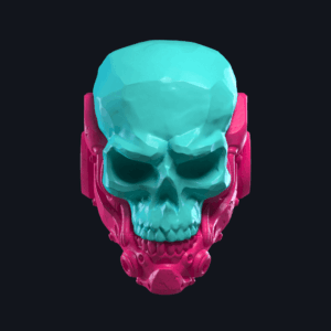Cyborg icey skull