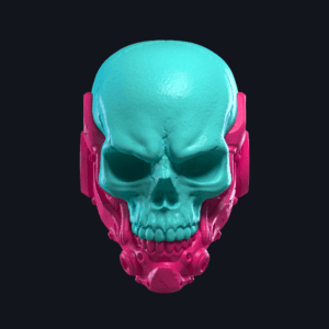 Cyborg bone skull