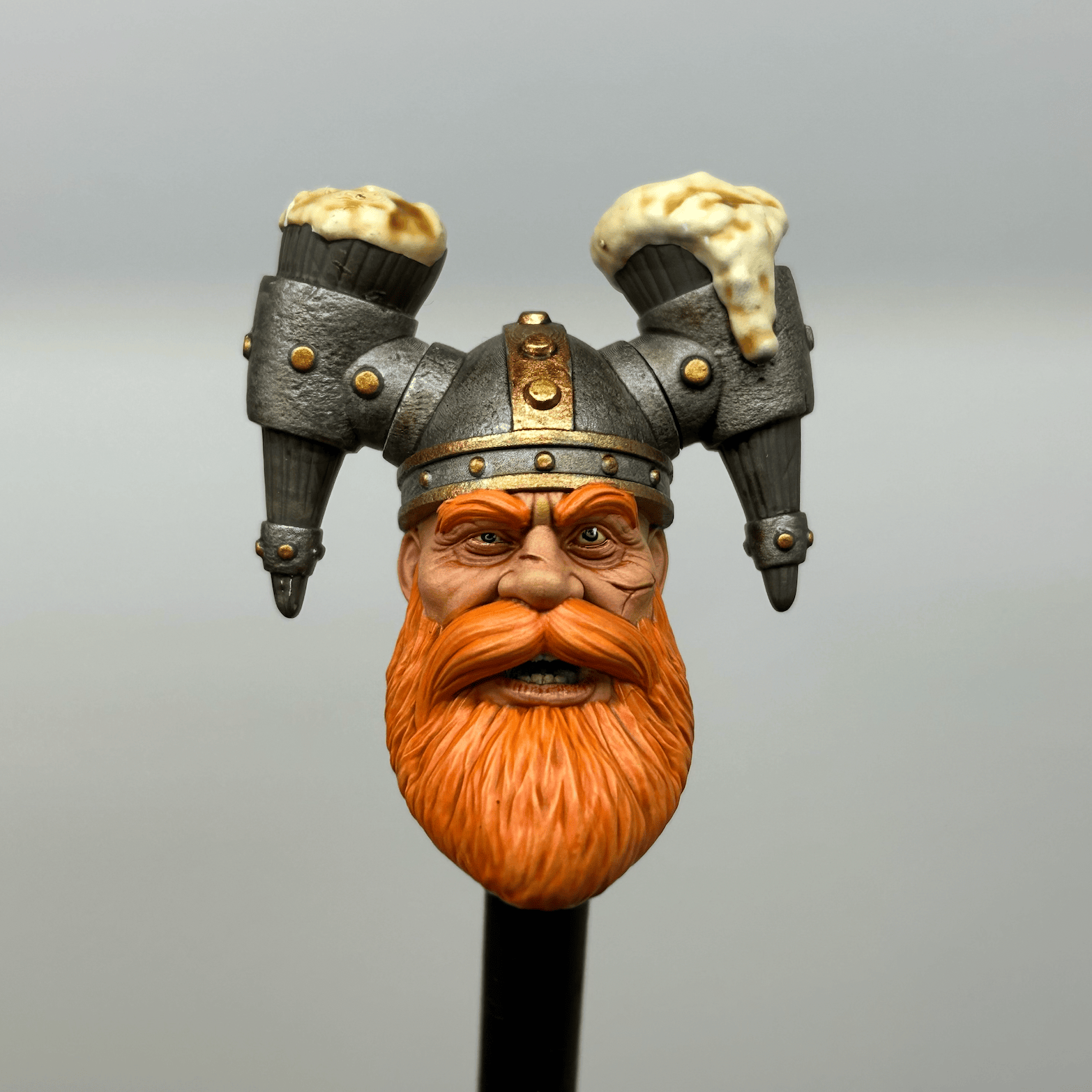 Beer ginger dwarf painted headsculpt 1.0