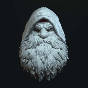 Garrump the dwarf with hood