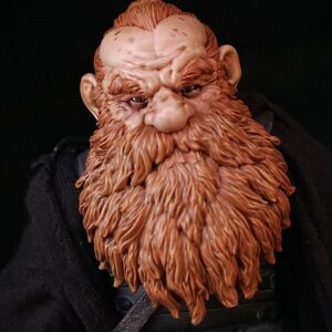 Light Brown Dwarf painted headsculpt