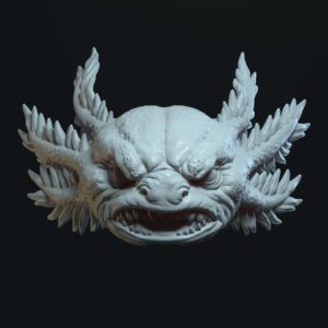 Axolotl angry expression