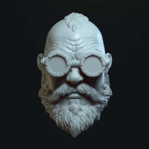 Jungle soldier with googles