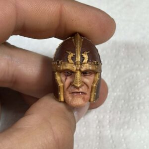Viking brow helmet painted headsculpt