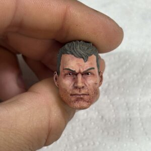 Young brown haired knight painted headsculpt