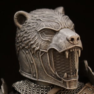 Bear Knight painted piece