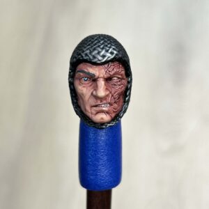 Chainmailed Knight burned face