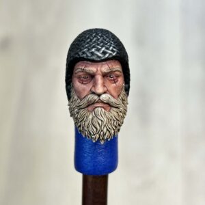 Chainmailed Knight long smokey beard